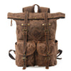 Canvas Hipster Backpack | BERLIN - Coffee