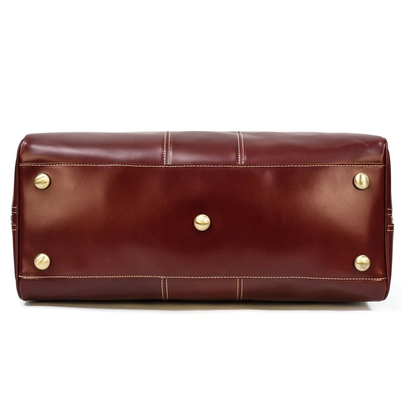 italian leather weekender bag