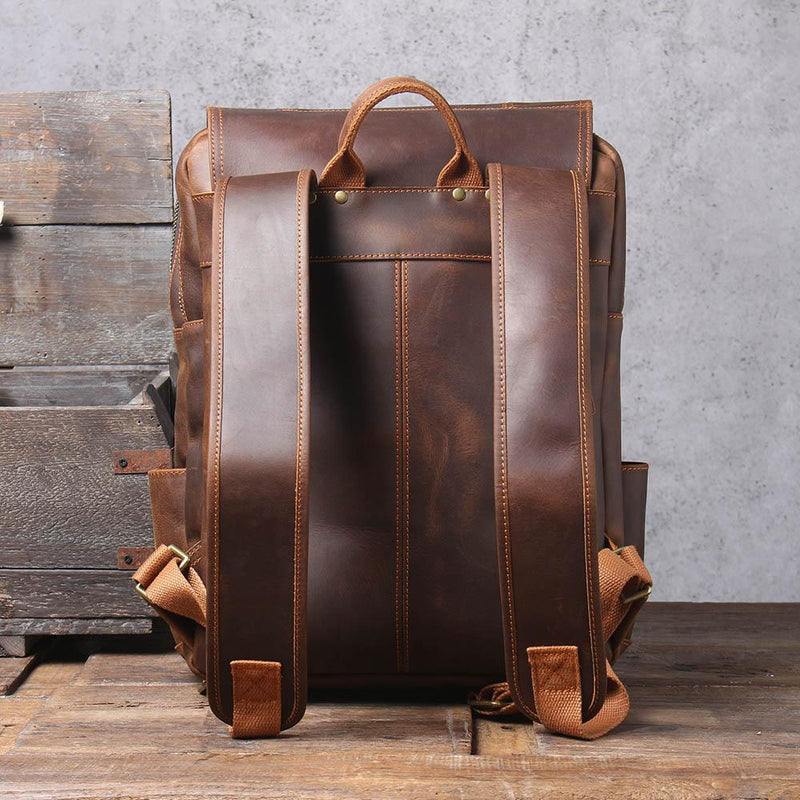 ladies leather backpack