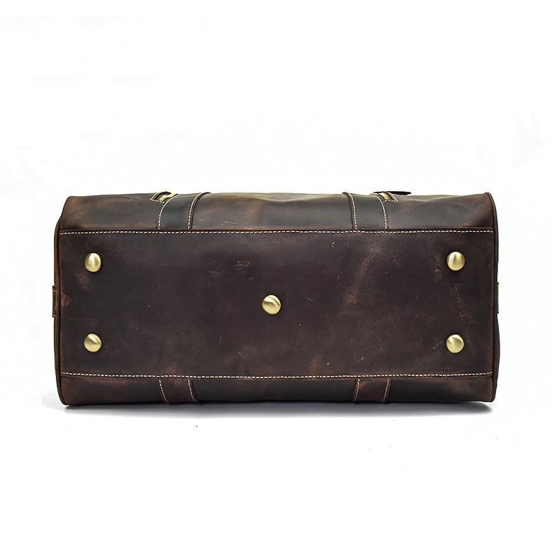 ladies leather overnight bag