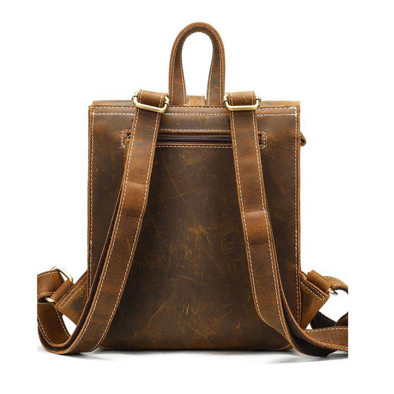 ladies leather rucksack