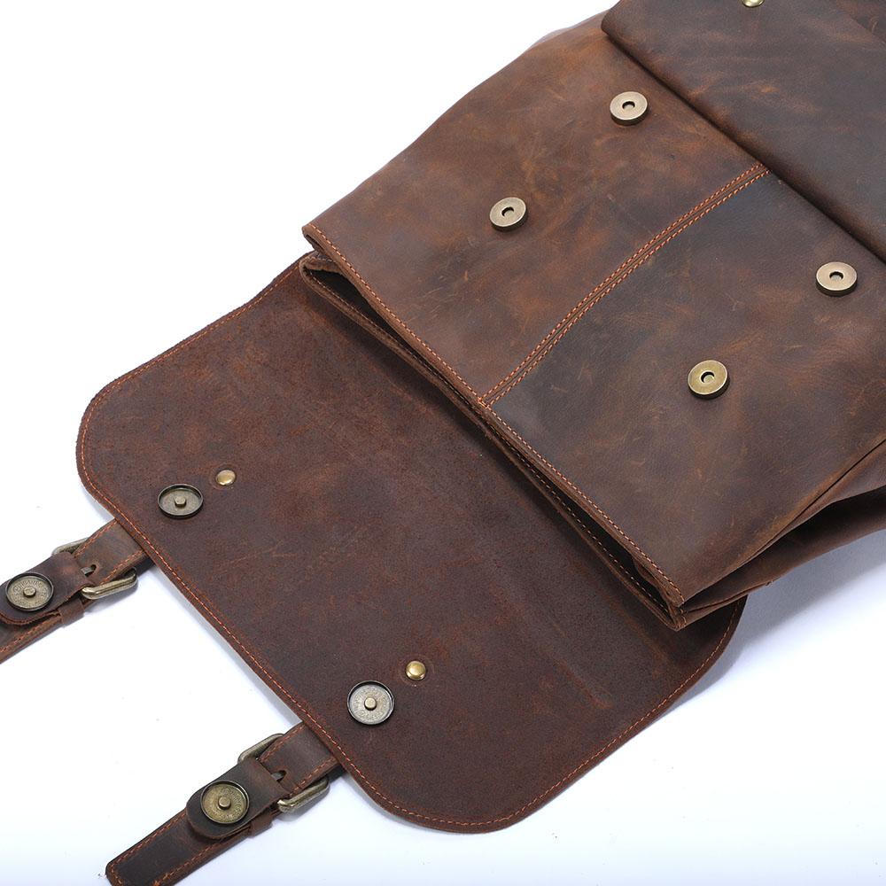 large leather backpack for men