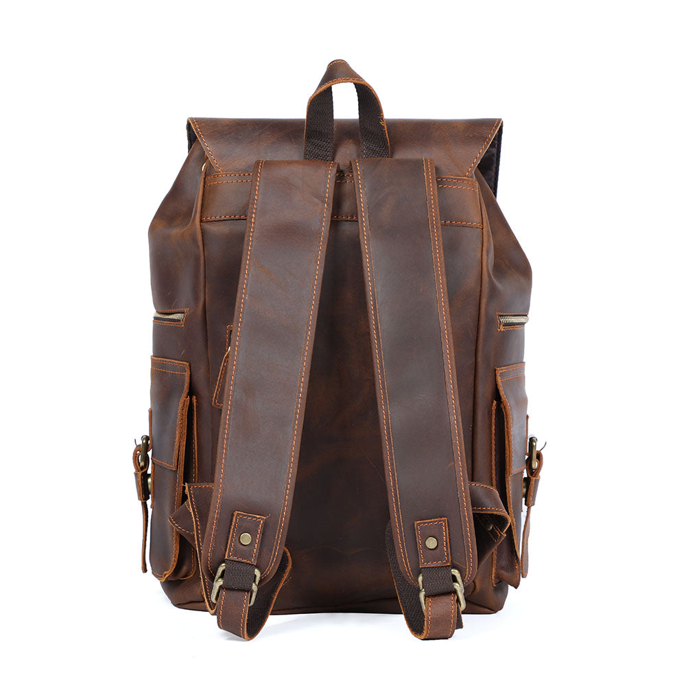 Leather Backpack Brown | KYLO – Eiken Shop
