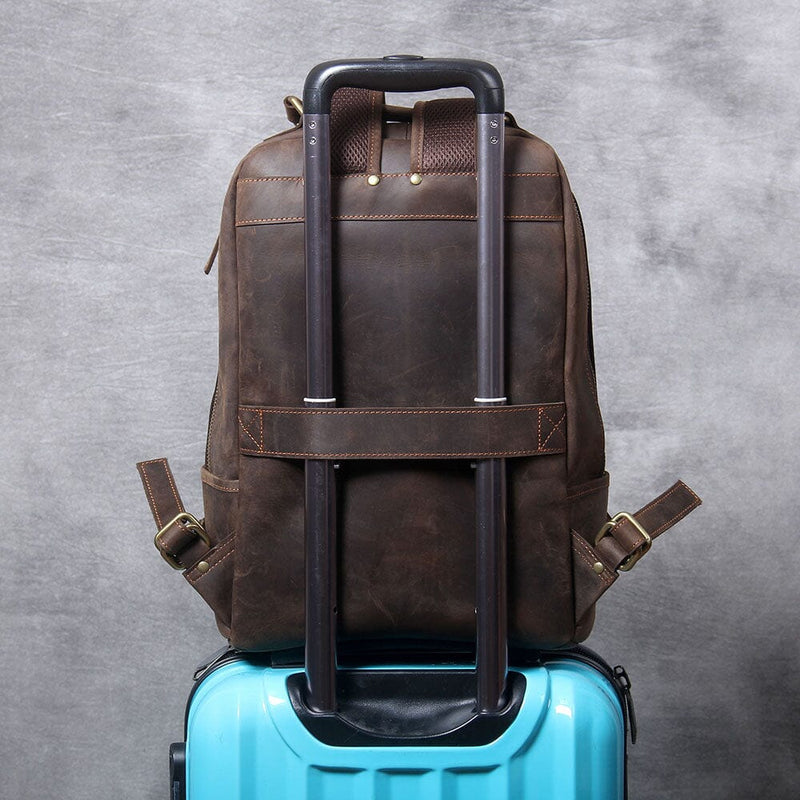 leather backpack bag