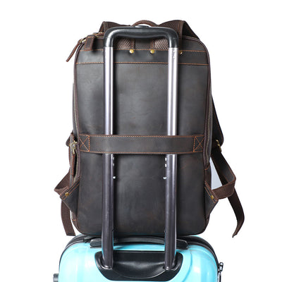 leather backpack computer bag