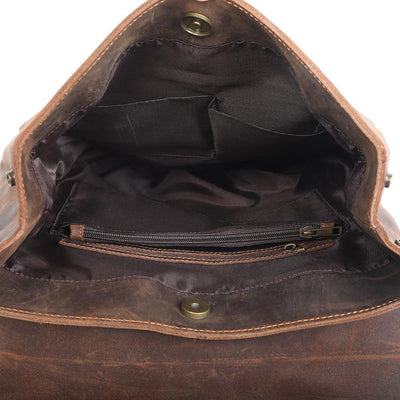 sac à dos cuir vintage