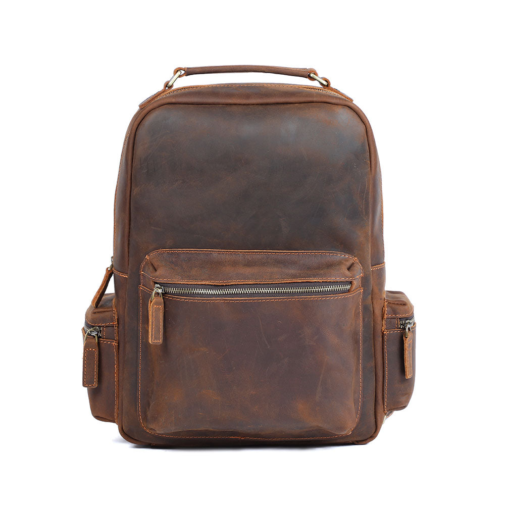 leather backpack womens to carry daily necessities