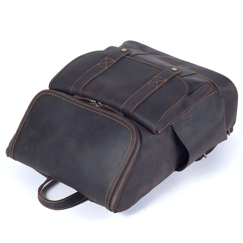 Leather Work Backpack - 20L Everyday Rucksack | ROYA