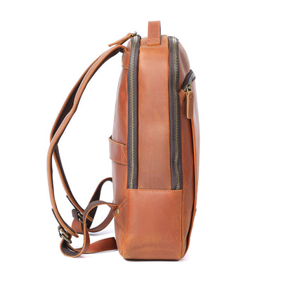 leather backpacks with laptop compartment