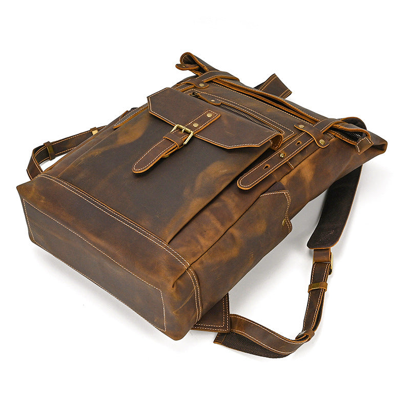 leather book bag for men