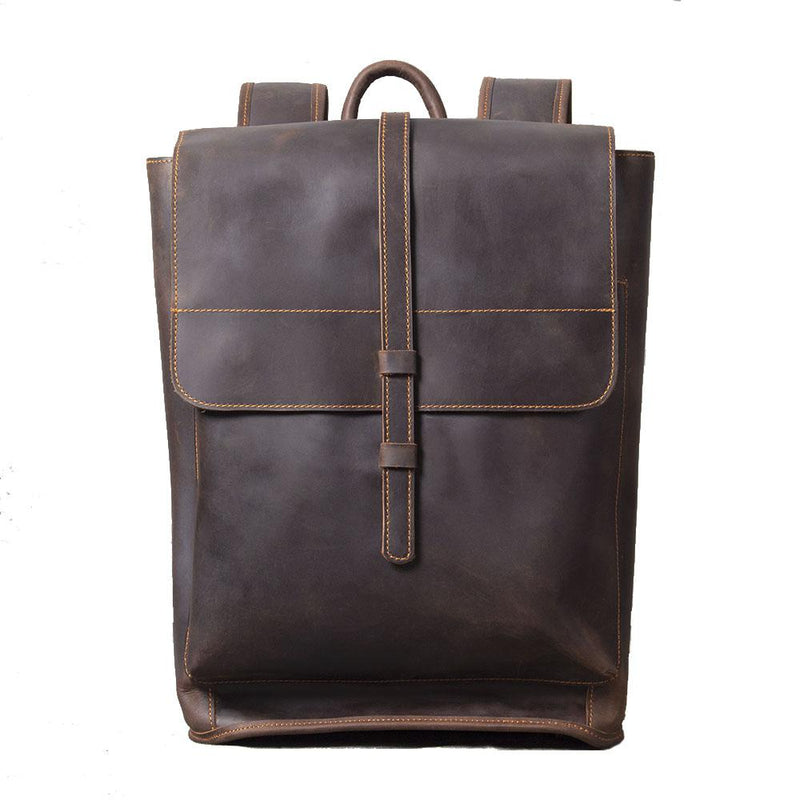 leather bookbag