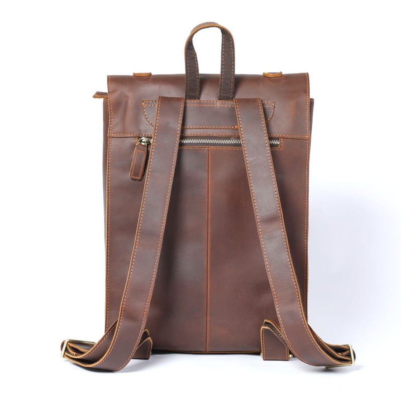 leather bookbag