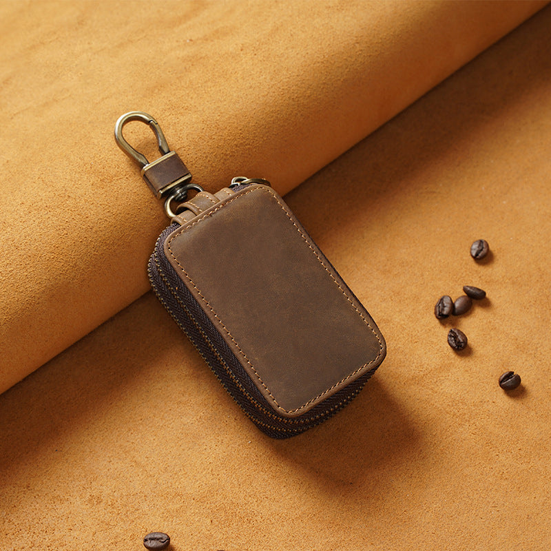 leather car key case