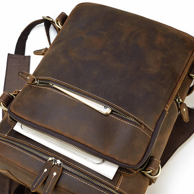 leather day backpack