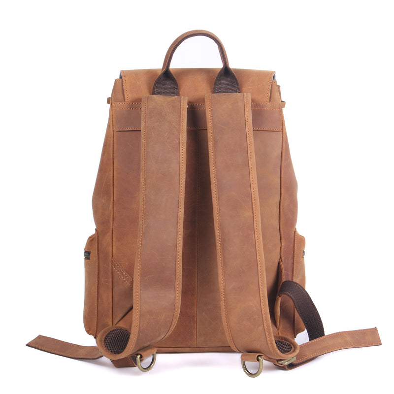 leather drawstring bag