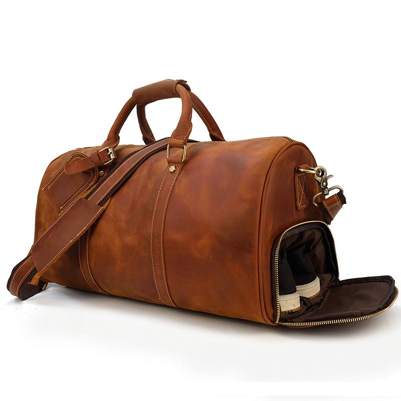 leather duffel