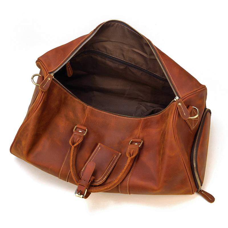 leather duffle bag