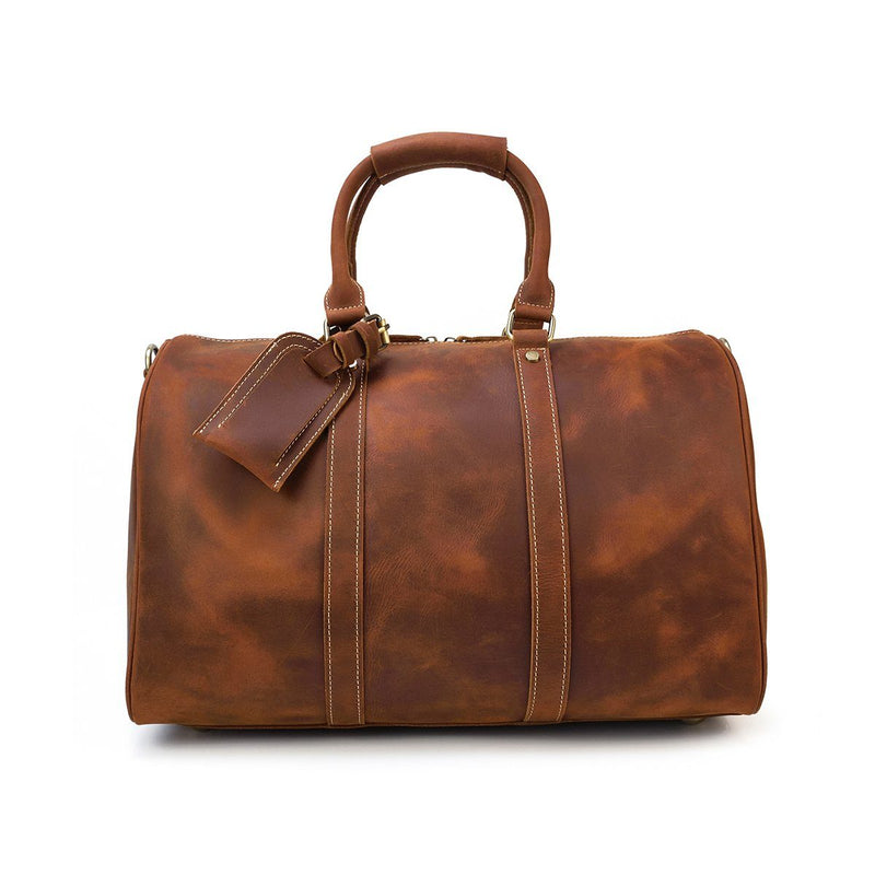 leather duffle bag