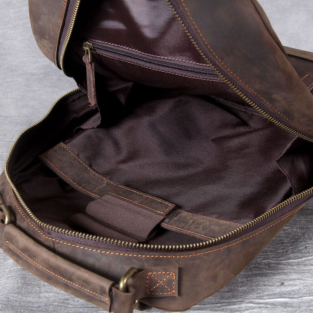 leather fashion backpack