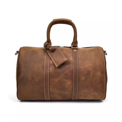 leather holdall, coffee, vintage cow leather, Rosario