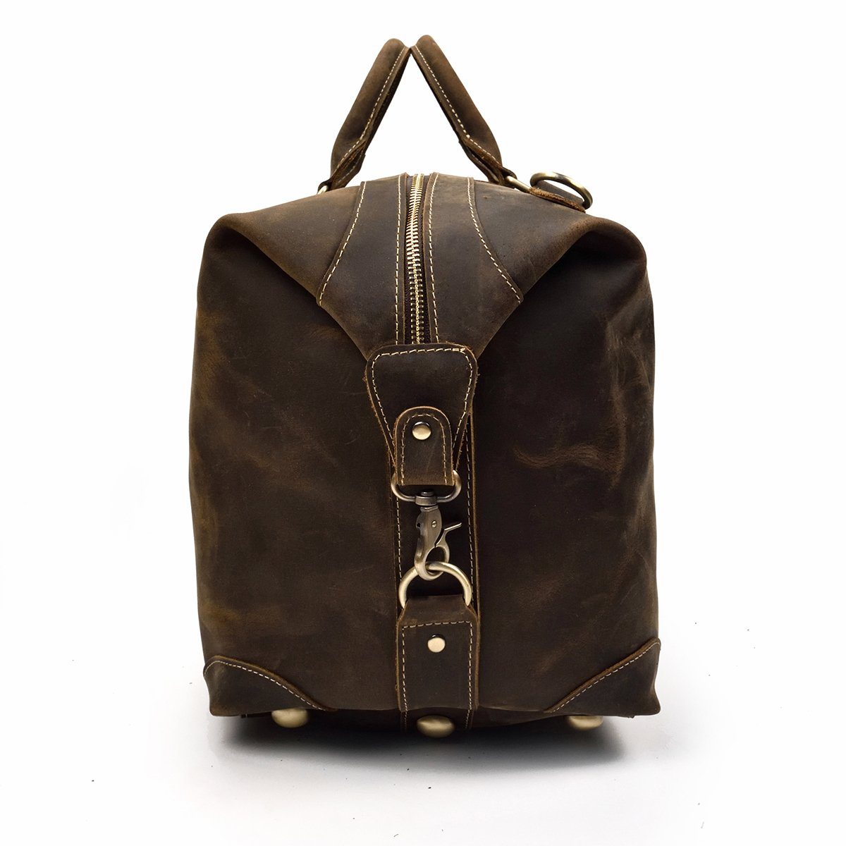 leather holdall overnight bag