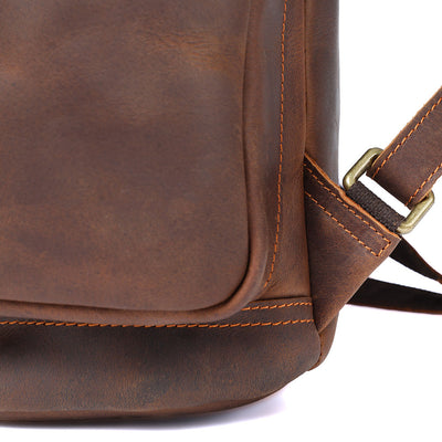 leather laptop bag backpack