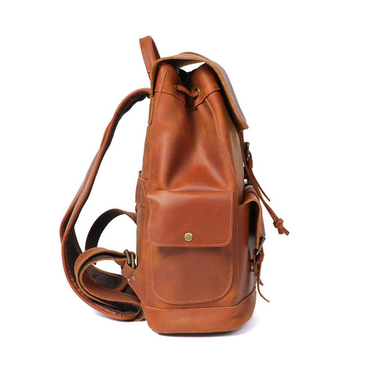 Leather Laptop Bag Vintage Leather Rucksack ARYN