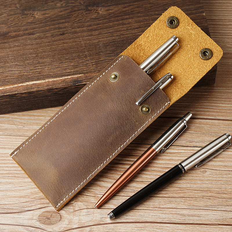 leather pen pouch