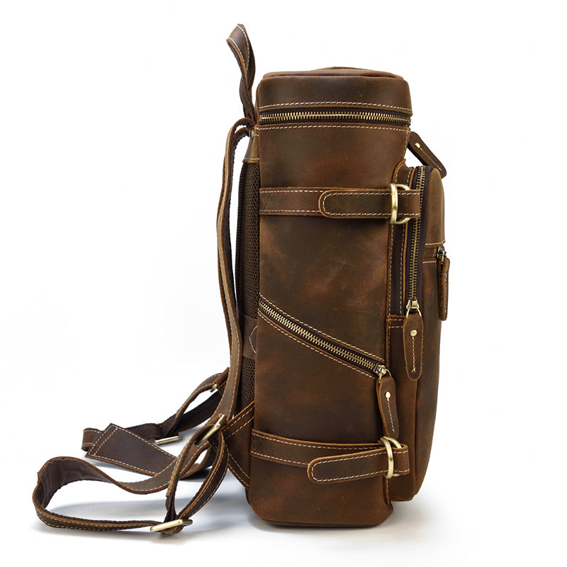 leather rucksack backpack mens