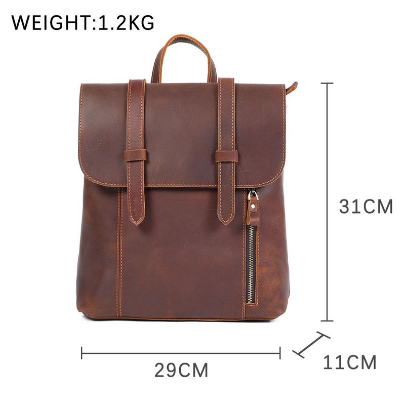 leather rucksack for women