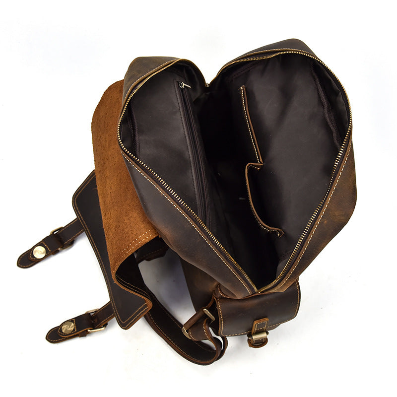 leather rucksack for women