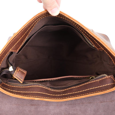 leather rucksack handbag