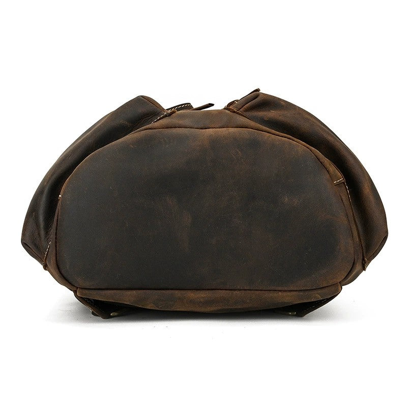 leather rucksack womens