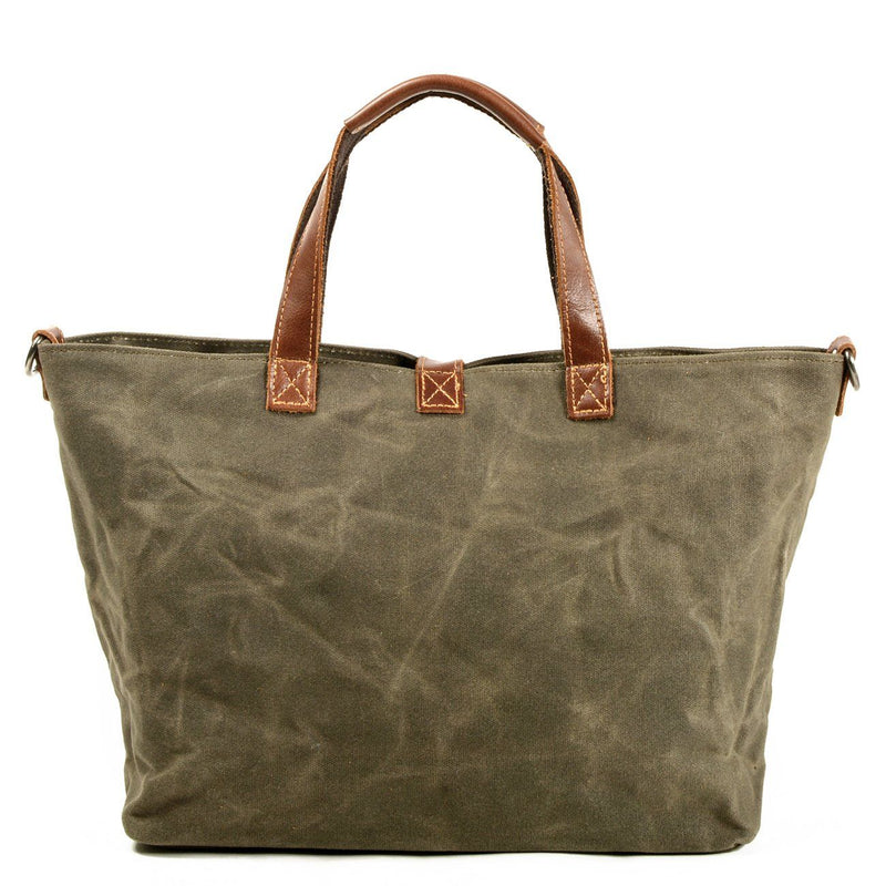 leather shoulder tote