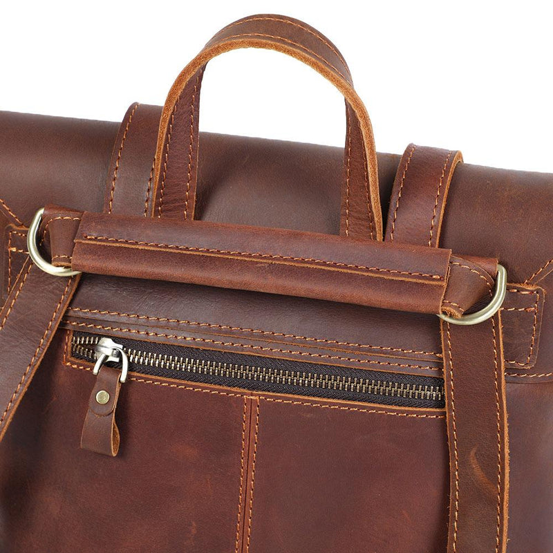 Small Rugsack Small Leather Rucksack - Vintage Fashion Backpack | ITHYA