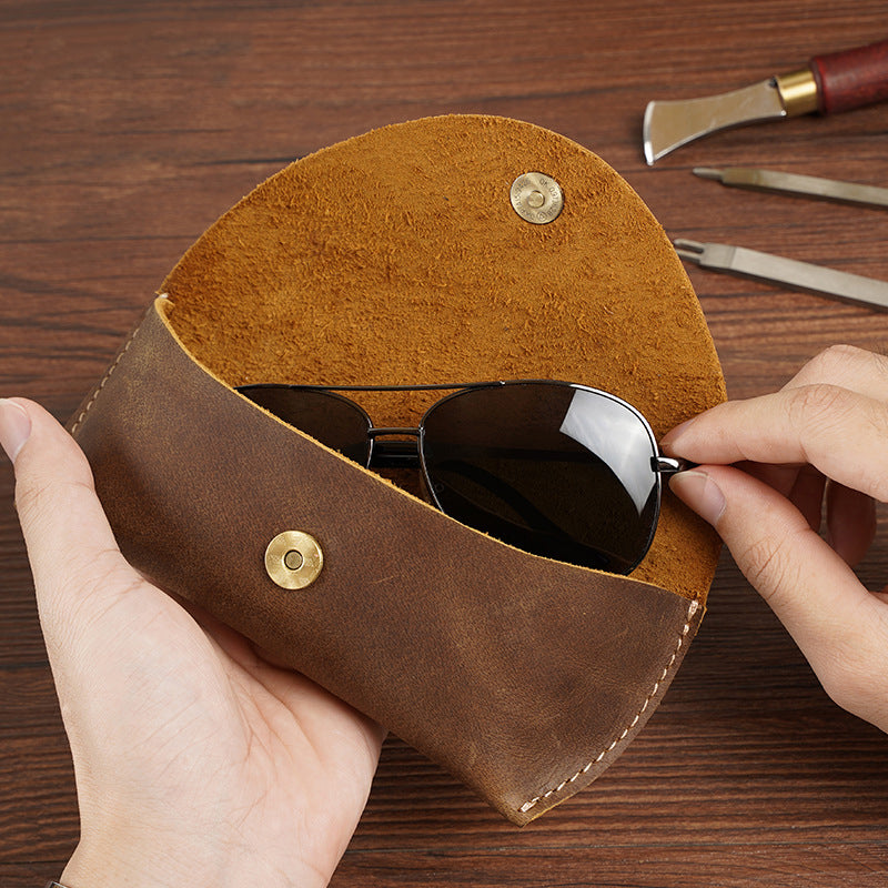 leather sunglasses case