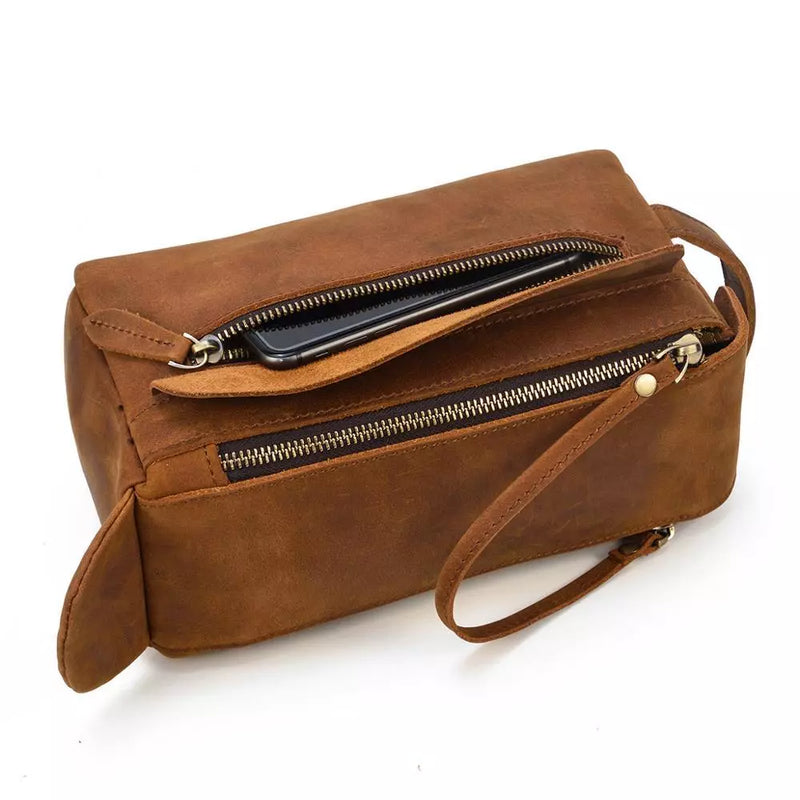 Leather Toilet Bag