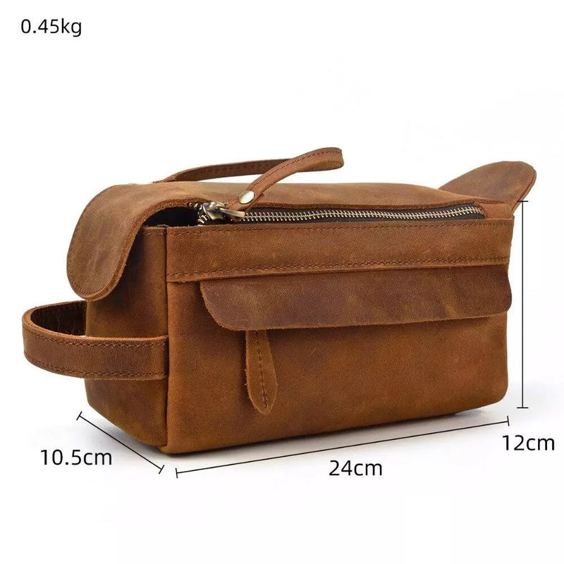 Leather Toilet Bag