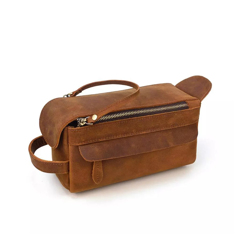 Leather Toilet Bag