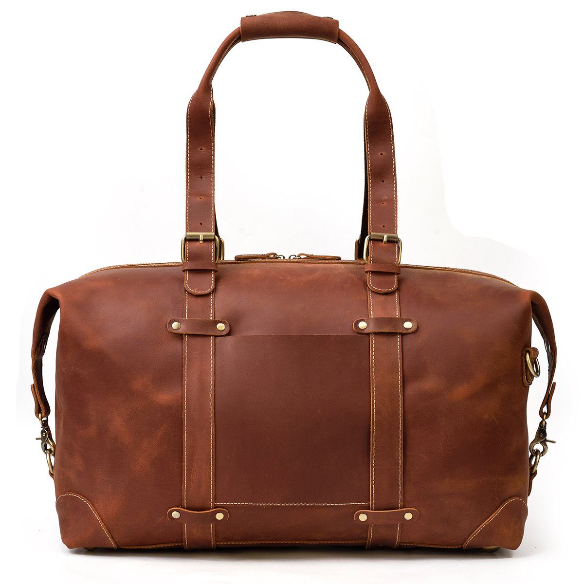 Womens travel duffle bag leather Clearance