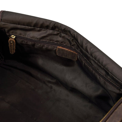 leather weekend duffle bag mens
