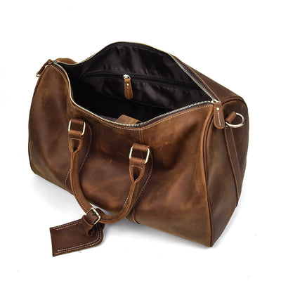 leather weekend holdall mens