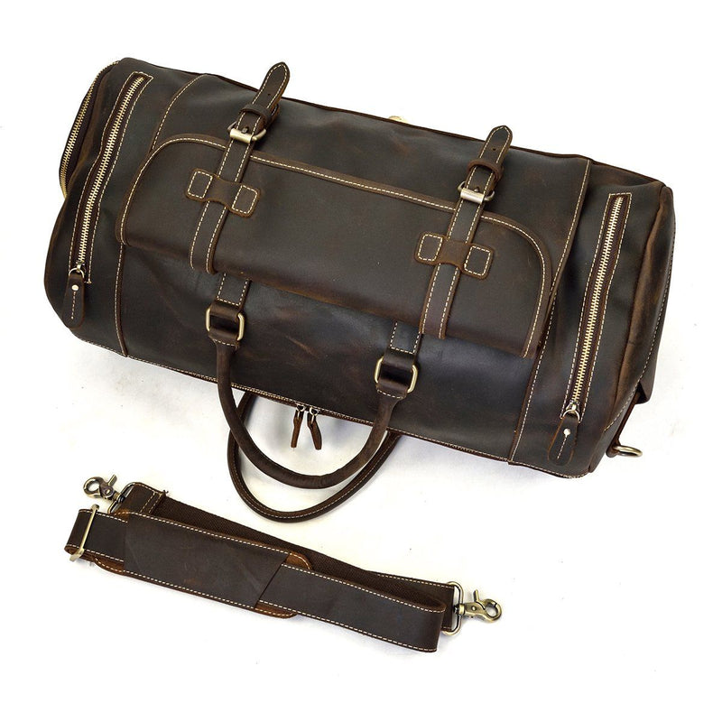 leather weekender duffel bags