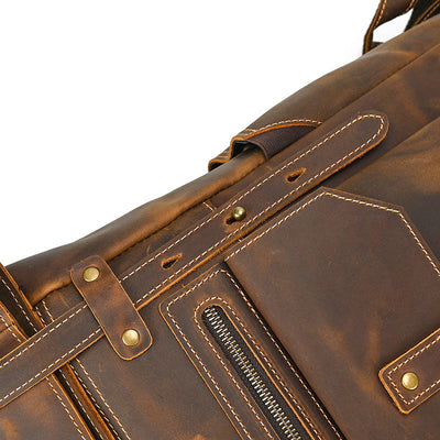 male leather backpack