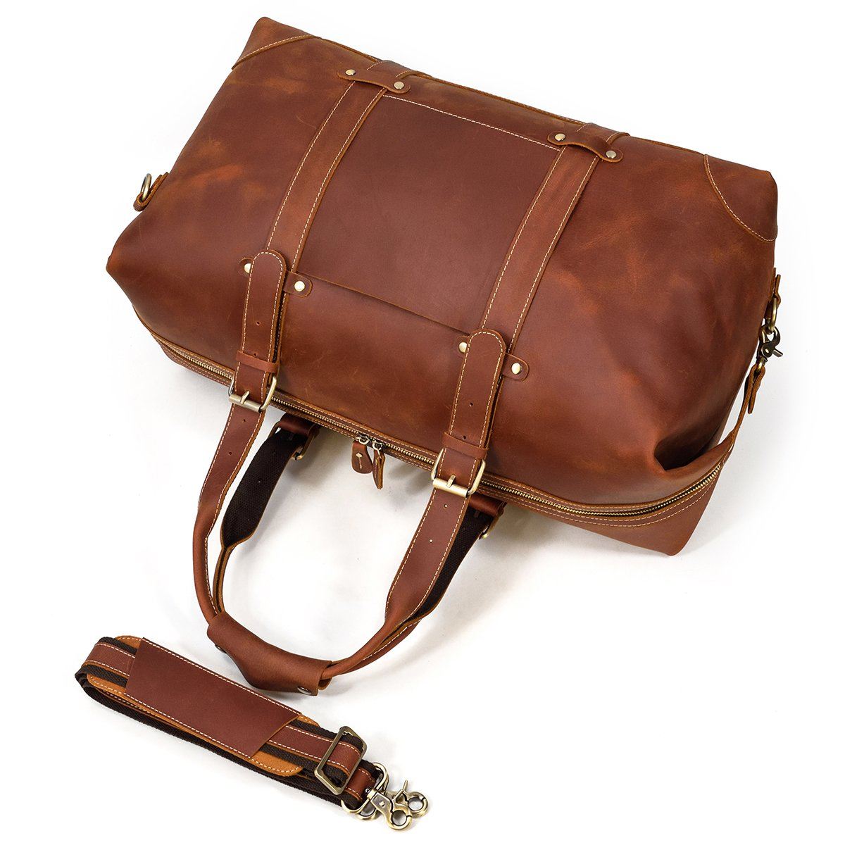 men's small leather travel bag