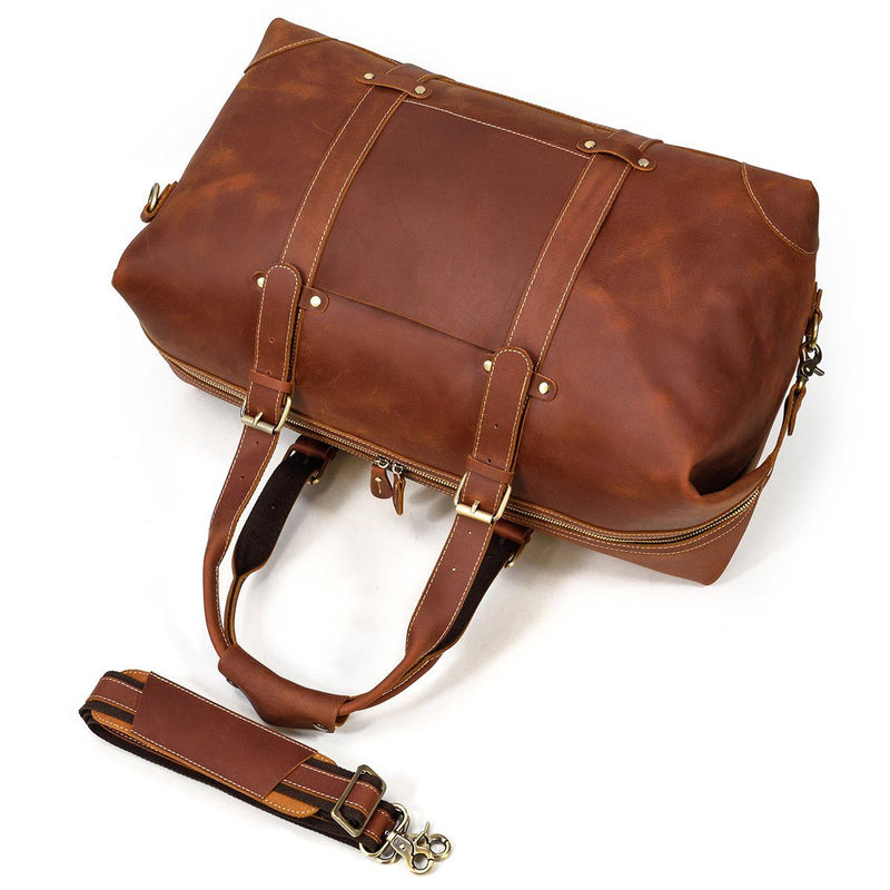 men's small leather travel bag