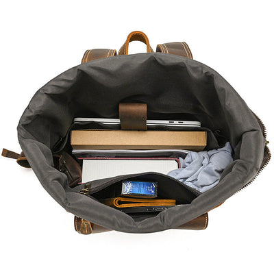 mens brown backpack