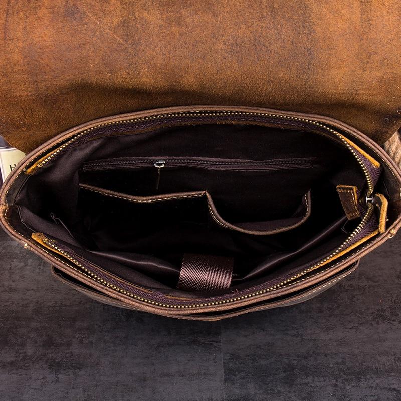 mens brown leather laptop bag