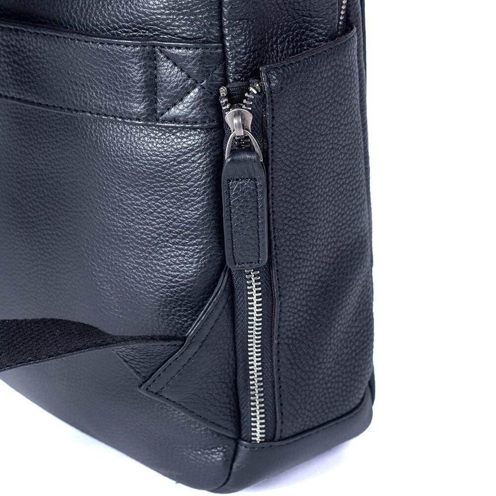 mens genuine leather backpack