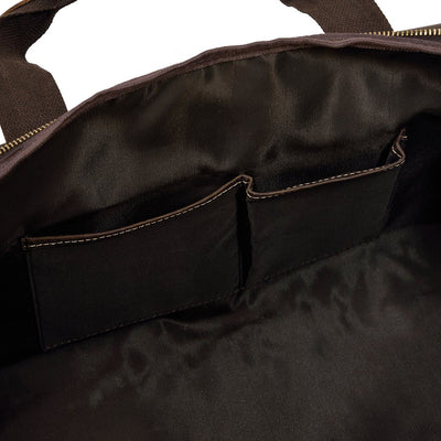 mens leather duffle bag black